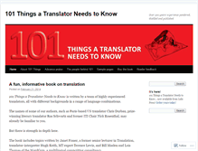 Tablet Screenshot of 101things4translators.com